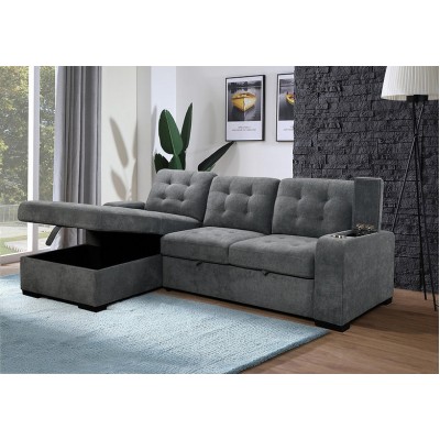 Sofa chaise longue avec divan-lit IF-9050